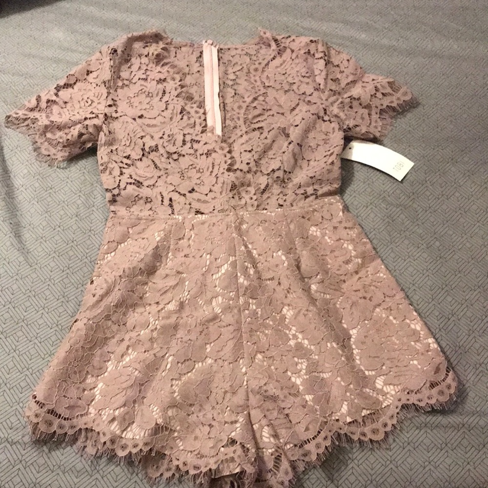 Tobi lace romper new with tags size L runs small